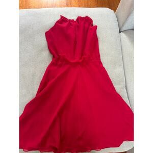 Banana Republic Red Sleeveless / Halter Midi Dress – Size 0
